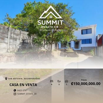 Venta de Casa en San Antonio de Desamparados