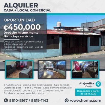 Casa una Planta en alquiler en Alajuelita, San José, Costa Rica — foto 1