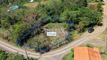 Lote en Venta en Pérez Zeledón – 1,712 m² Con Vista al Cerro Chirripó y Quebrada