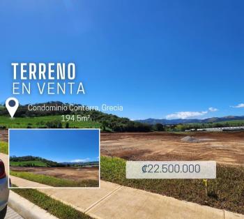 Terreno Para Vivienda en venta en Condominio Conterra, Grecia, Alajuela, Costa Rica — foto 1