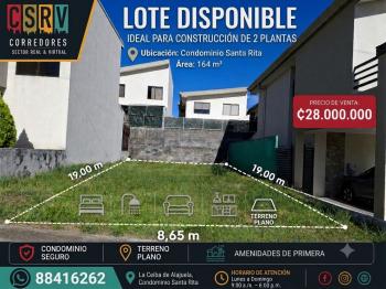 Venta de Lote en Condominio Santa Rita